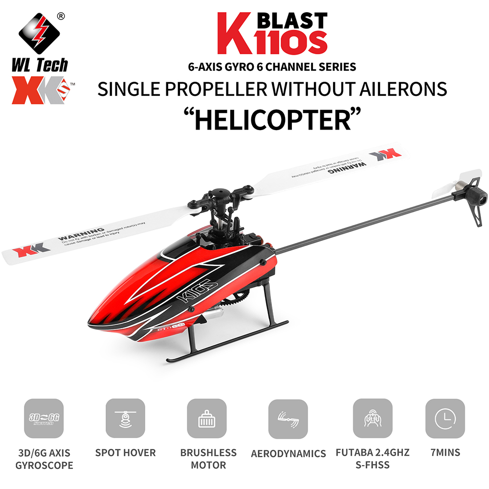Wltoys XK K110S 6CH 3D 6G sist - Rc Helicopter Gyro ulasan dan harga