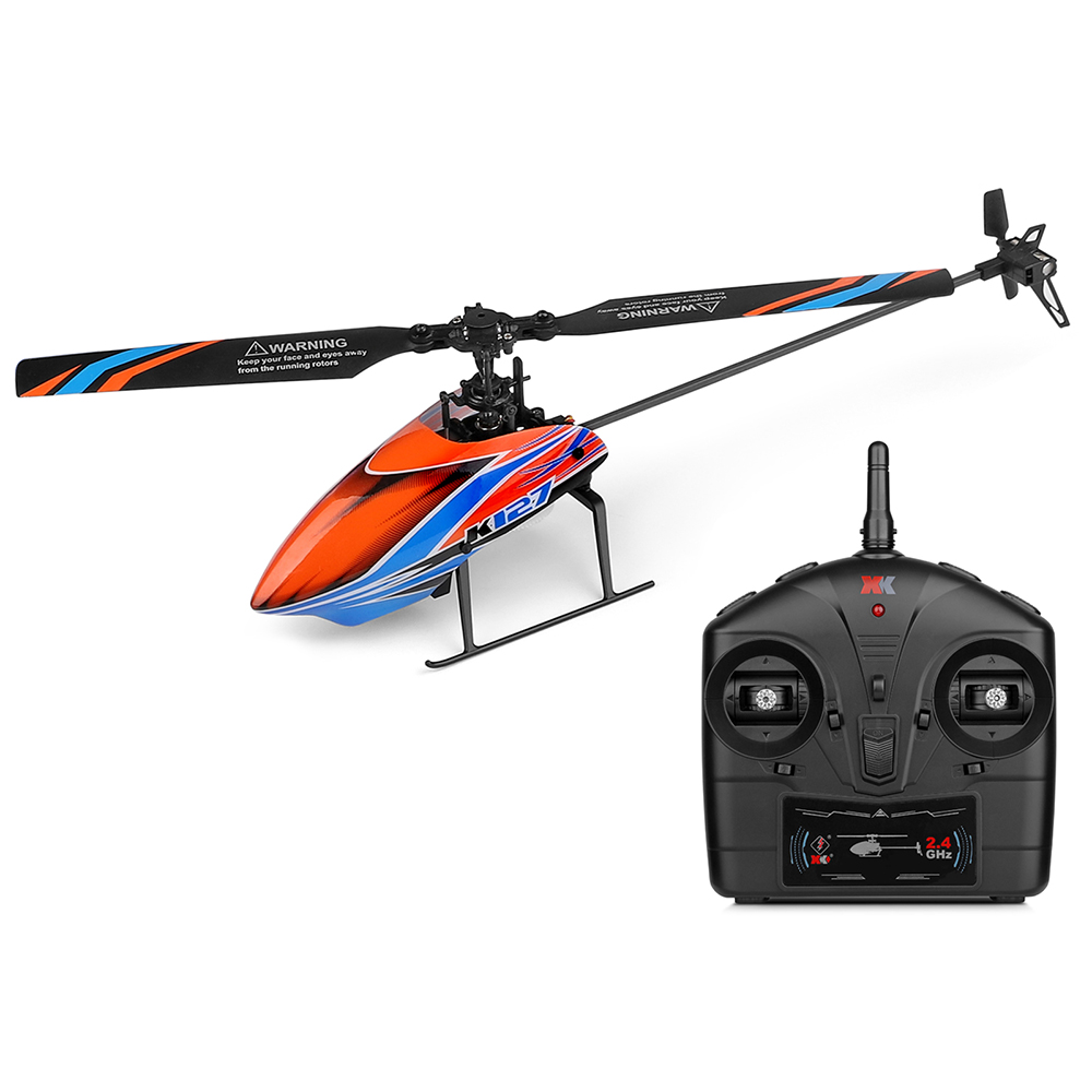 WLtoys XK K127 2.4G 4CH 6-Aixs - Rc Helicopter Nitro ulasan dan harga