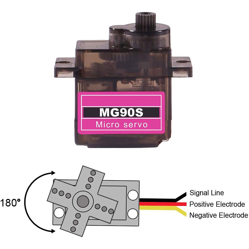 Servo MG90S 5/10/20/40Pcs Semu - Rc Helicopter Servo ulasan dan harga